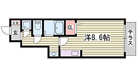 グランポン魚住  ｜ 兵庫県明石市魚住町西岡（賃貸アパート1R・1階・25.67㎡） その2