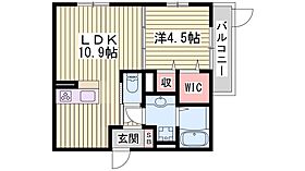 ラ　コンフィアンス明石  ｜ 兵庫県明石市田町1丁目（賃貸アパート1LDK・2階・38.21㎡） その2