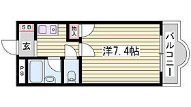 サンシャイン北別府  ｜ 兵庫県神戸市西区北別府5丁目（賃貸マンション1K・3階・22.50㎡） その2