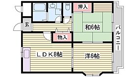 サンシャイン川久  ｜ 兵庫県神戸市西区池上3丁目（賃貸マンション2LDK・3階・48.50㎡） その2