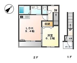 Ｍ＆Ｍ’ｓ　アサギリ  ｜ 兵庫県明石市東朝霧丘（賃貸アパート1LDK・2階・42.86㎡） その2