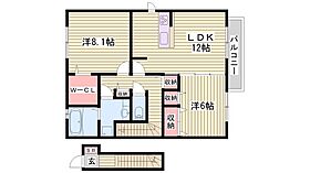 サンハイム  ｜ 兵庫県加古郡播磨町二子（賃貸アパート2LDK・2階・69.06㎡） その2