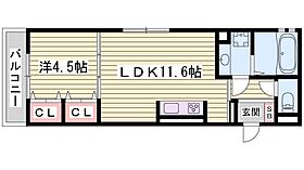 ブランシェメゾン明石樽屋町  ｜ 兵庫県明石市樽屋町（賃貸アパート1LDK・1階・40.26㎡） その2