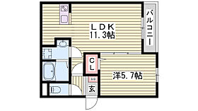 ジーメゾン明石魚住2  ｜ 兵庫県明石市魚住町西岡（賃貸アパート1LDK・2階・40.92㎡） その1