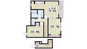 ウエストコートI番館  ｜ 兵庫県明石市二見町福里339番地の1（賃貸アパート2LDK・2階・55.84㎡） その2