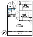 魚住コーポB棟4階4.6万円