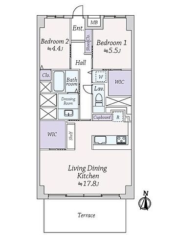 間取り 広尾マンション 1階/-