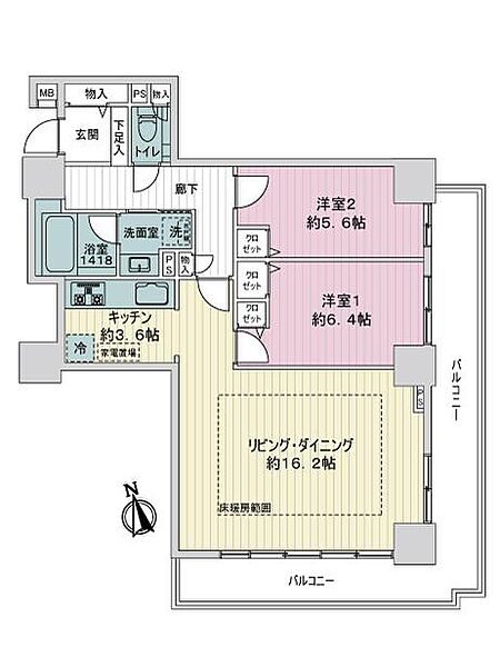 間取りを拡大表示