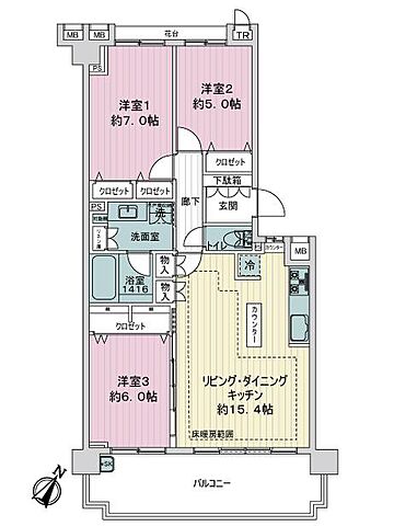間取り ジオステージ 2階/-