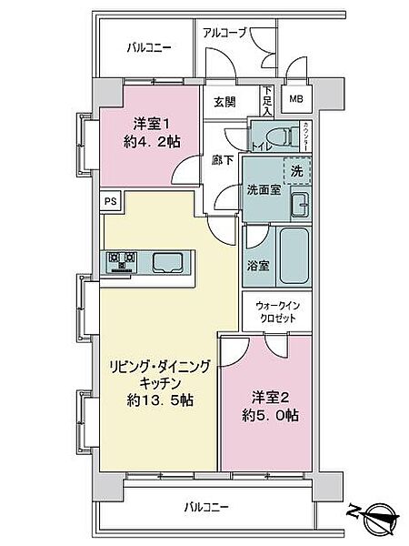 間取りを拡大表示