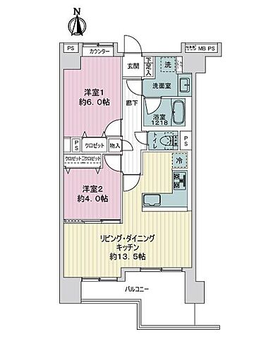 間取り ライオンズシティ西日暮里 8階/-