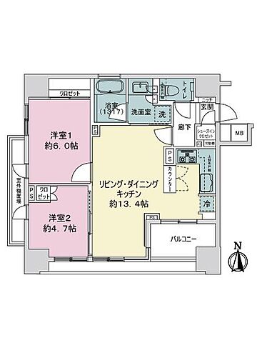 間取り アトラス千代田末広町 4階/-