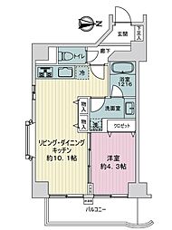 ルジェンテ・リベル上野稲荷町 1LDKの間取図画像