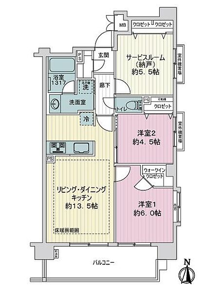 間取りを拡大表示