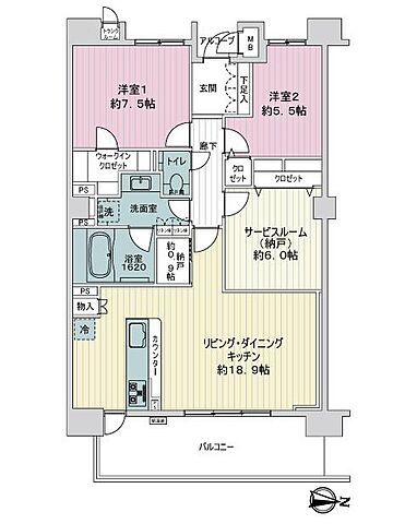 間取り グレーシアテラス東戸塚 3階/-
