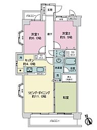 ライオンズガーデンヒルズ上大岡 3LDKの間取り
