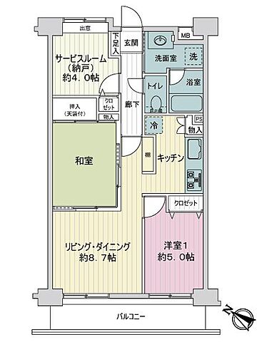 間取り ピュアシティ横浜6 6階/-