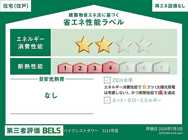 省エネ性能ラベルを拡大表示