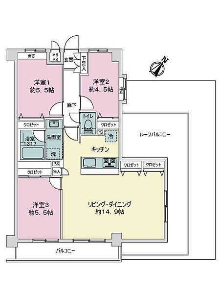 間取りを拡大表示