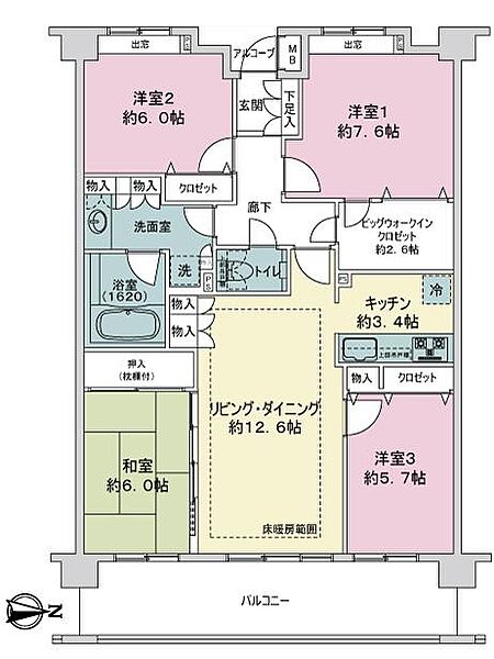 間取りを拡大表示