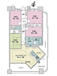 ライオンズプラザ三河安城 4LDKの間取図画像