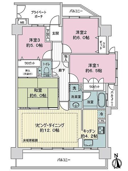 間取りを拡大表示