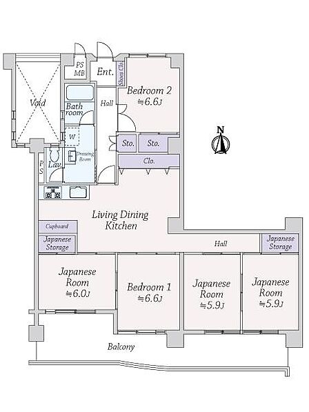 5LDK 間取り