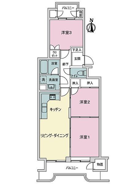 間取りを拡大表示