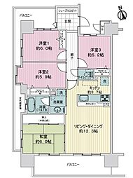 サーパス杜せきのした駅前 4LDKの間取図画像