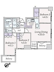 エルズ藤沢 3LDKの間取図画像