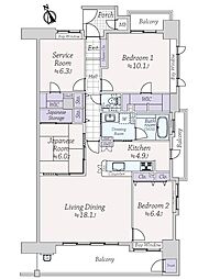 間取図画像 3SLDK