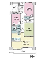 間取図画像 3LDK