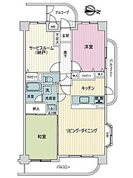 オーリエンスシノノメ 2SLDKの間取図画像