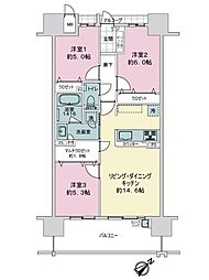 間取図画像 3LDK