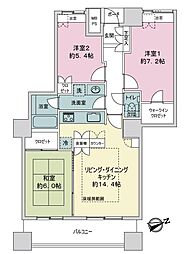 アーバンビューグランドタワー 3LDKの間取図画像