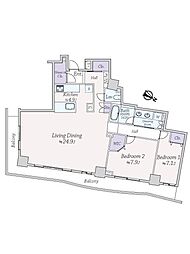 間取図画像 2LDK