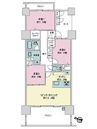 間取図画像 3LDK