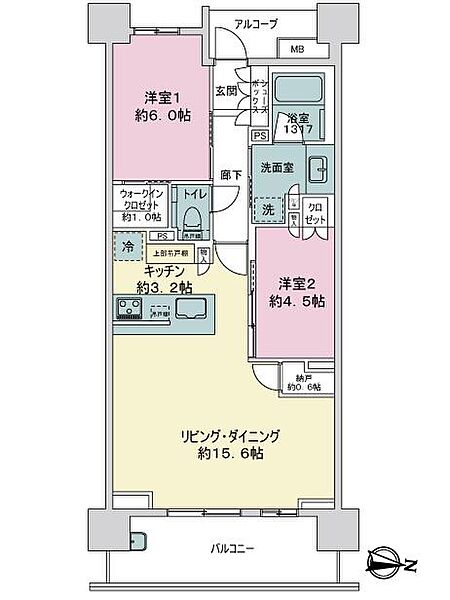 間取りを拡大表示