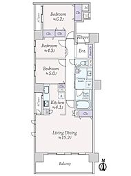 ライオンズマンション大宮大門町 3LDKの間取図画像