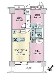 セントレー浦和 3LDKの間取図画像