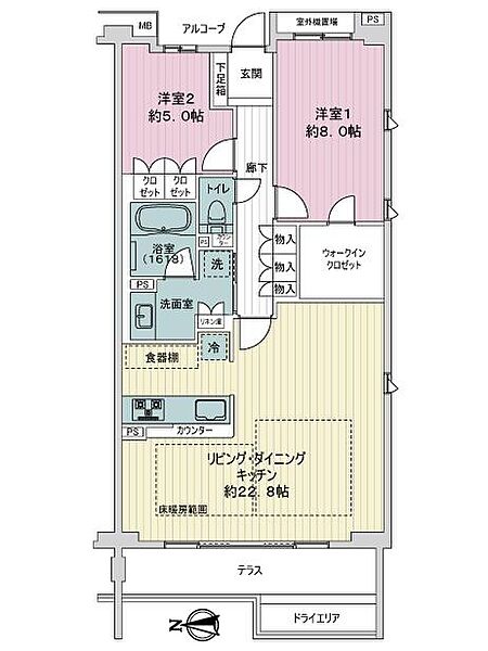 間取りを拡大表示