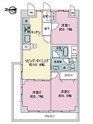 間取図画像 3LDK