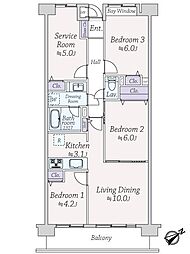 間取図画像 3SLDK