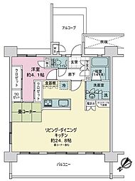 ミオカステーロ泊 1LDKの間取図画像