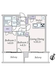 間取図画像 2LDK