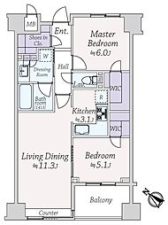 間取図画像 2LDK