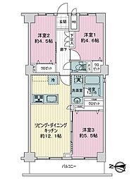 ライオンズマンション竹の塚 3LDKの間取図画像