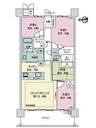 ヴィラス星ヶ丘の森ガーデンヴィラ 4LDKの間取図画像