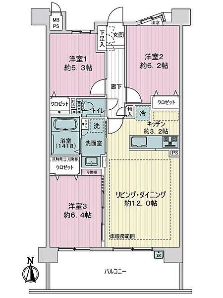 間取りを拡大表示