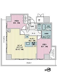 間取図画像 2LDK